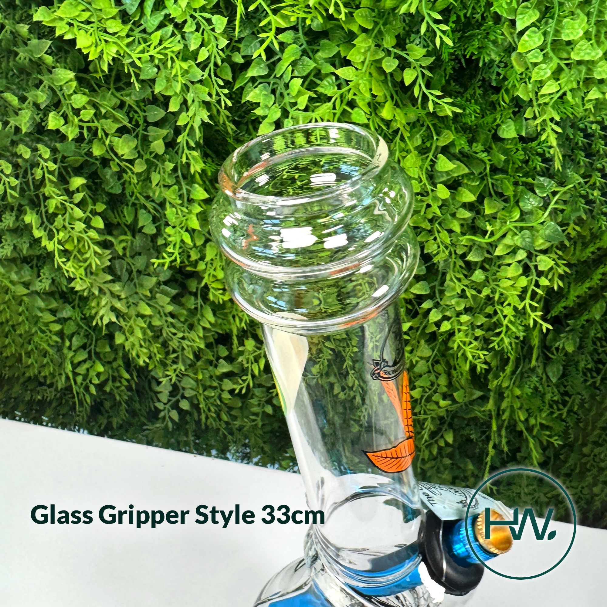 Agung Glass Gripper Style Bong 33cm - Herbware Melbourne, Australia