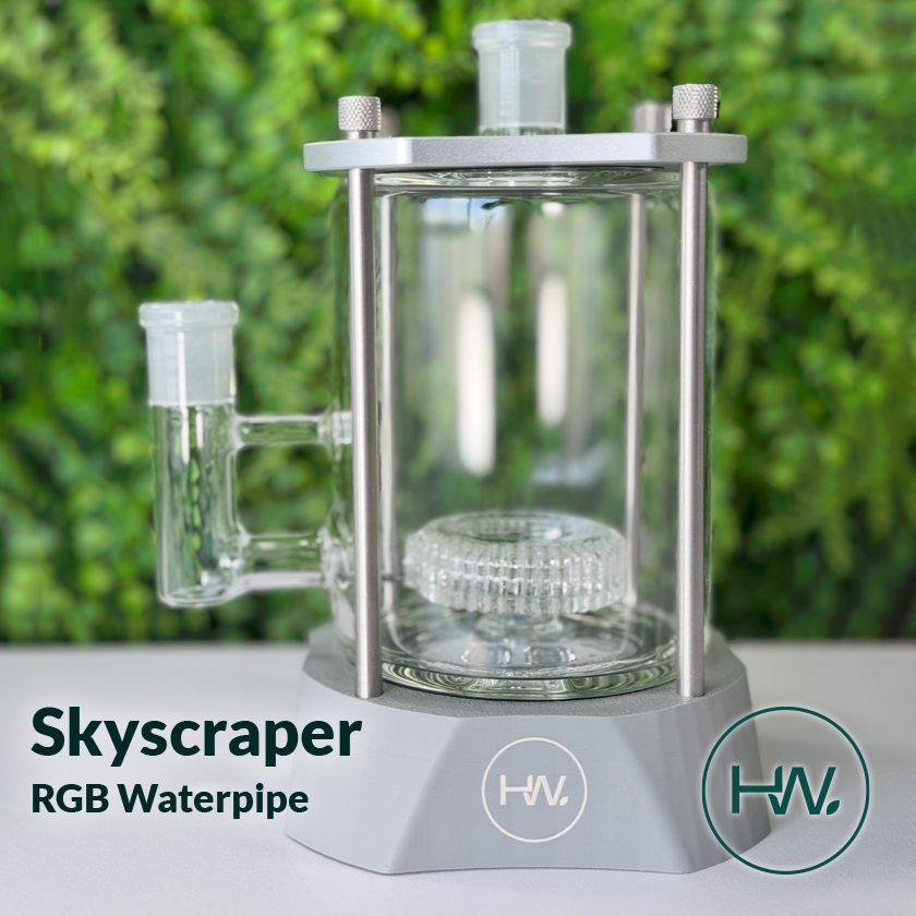 Skyscraper RGB Waterpipe - Herbware, Melbourne Australia