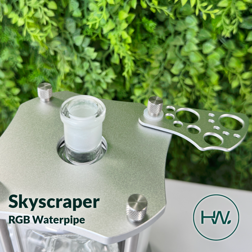 Skyscraper RGB Waterpipe - Herbware, Melbourne Australia
