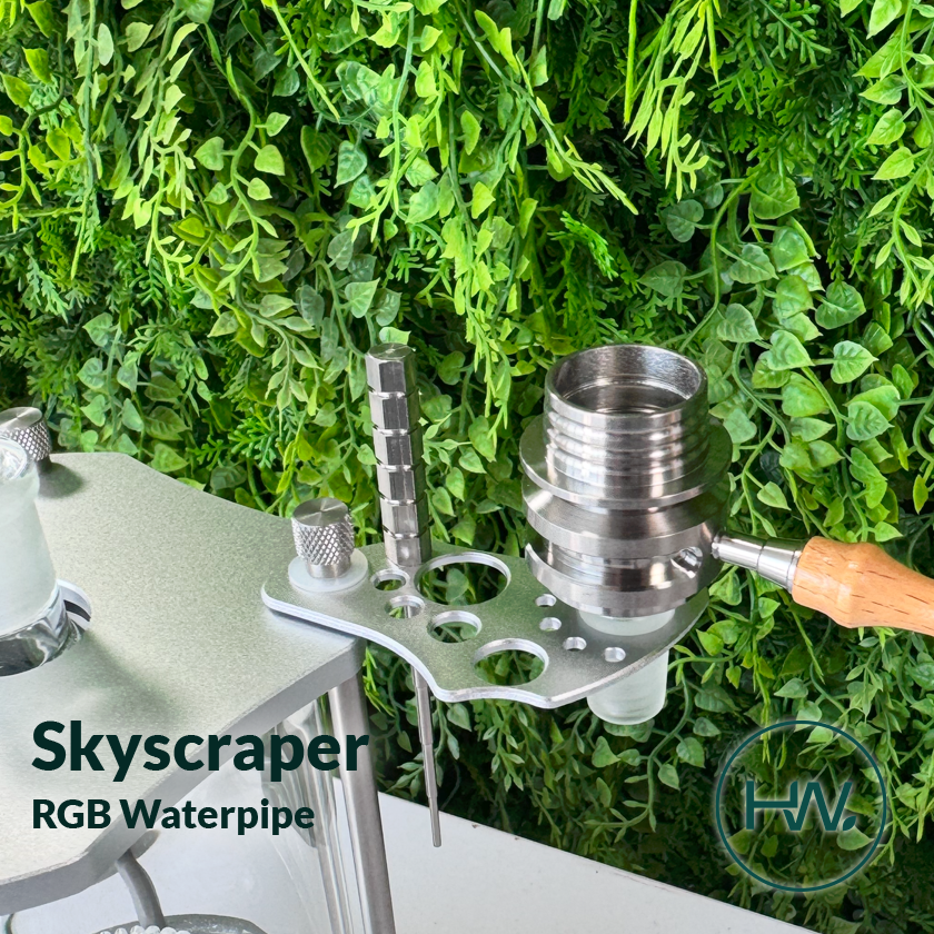 Skyscraper RGB Waterpipe - Herbware, Melbourne Australia