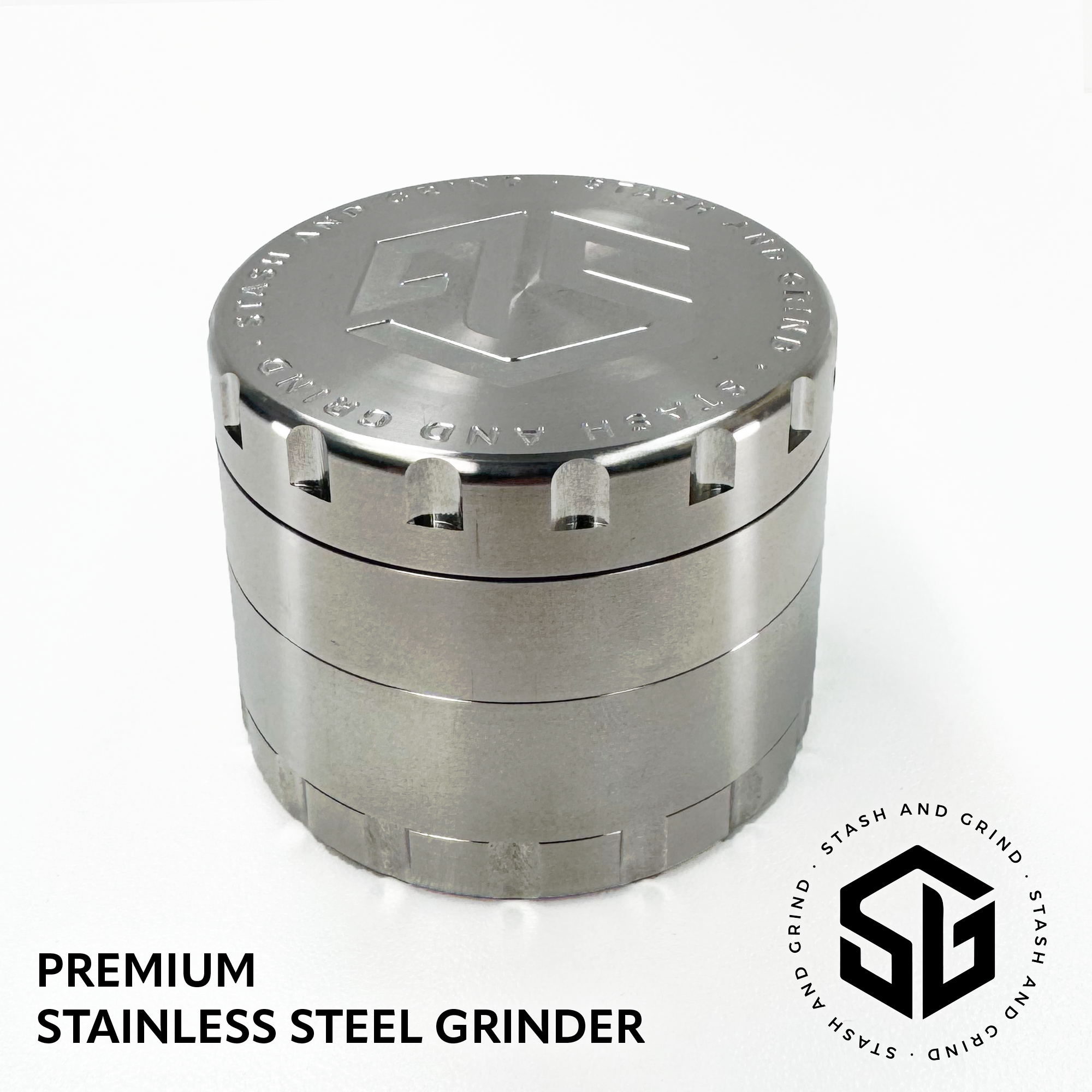 Premium Stainless Steel Grinder - Herbware, Melbourne Australia
