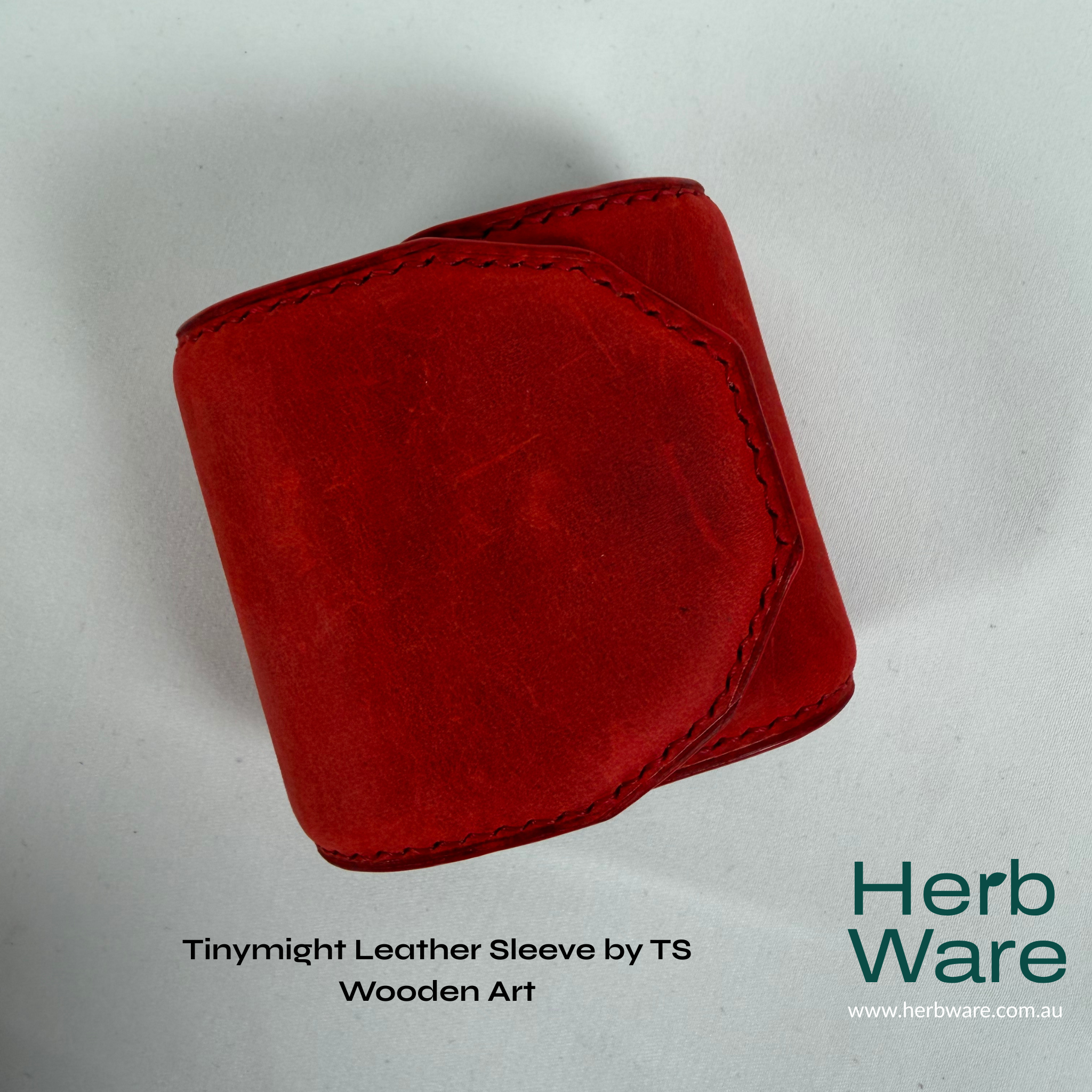 Tinymight Leather Sleeve by TS Wooden Art - Herbware, Melbourne Australia