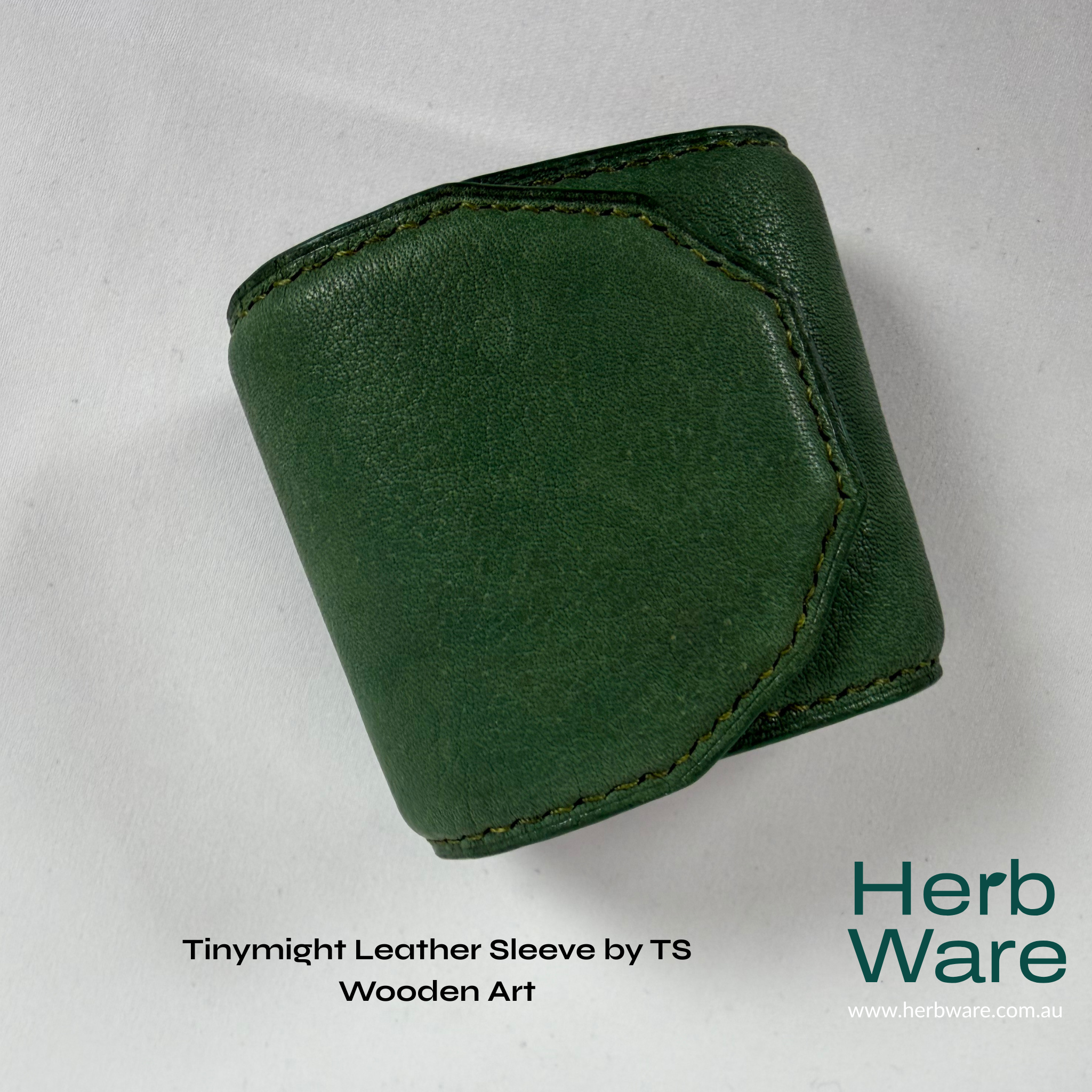 Tinymight Leather Sleeve by TS Wooden Art - Herbware, Melbourne Australia