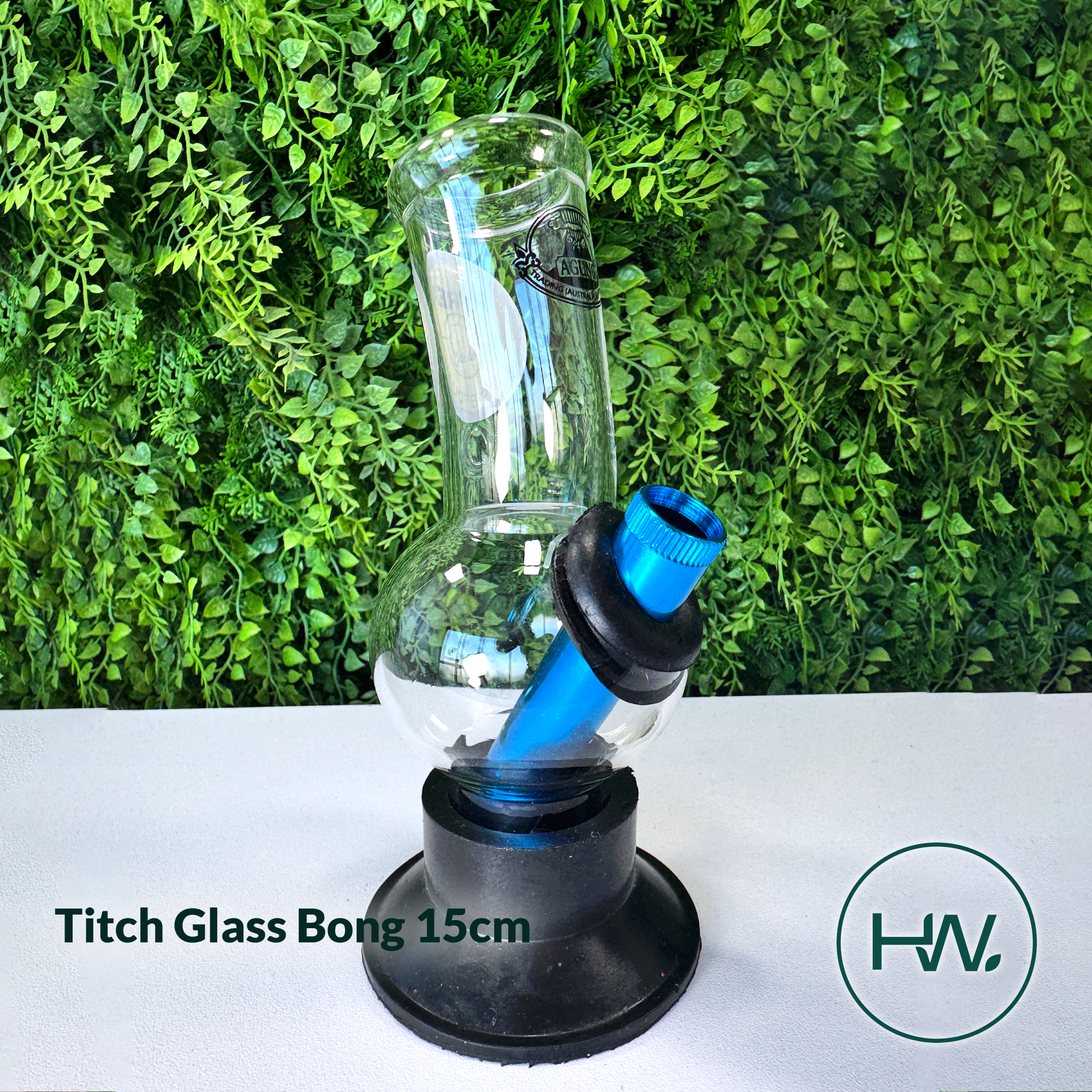 Titch Glass Bong 15cm - Herbware, Melbourne Australia