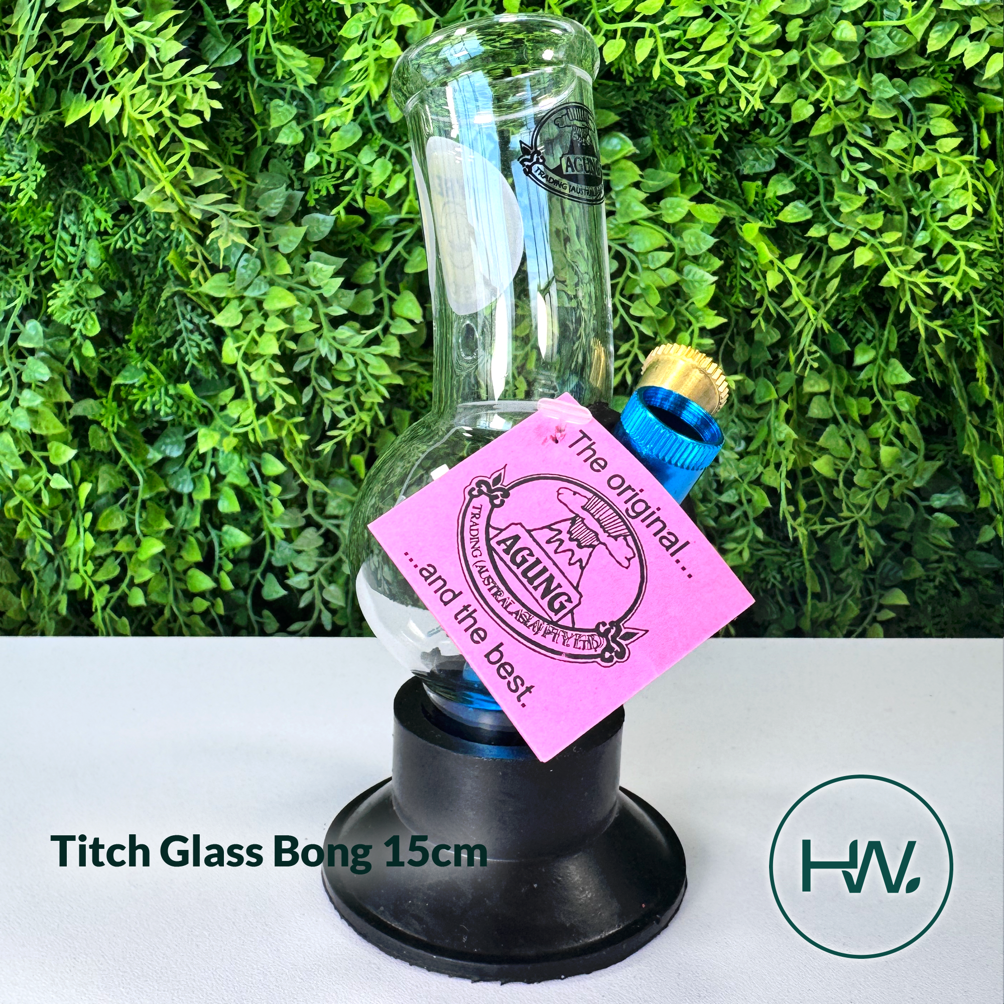 Titch Glass Bong 15cm - Herbware, Melbourne Australia