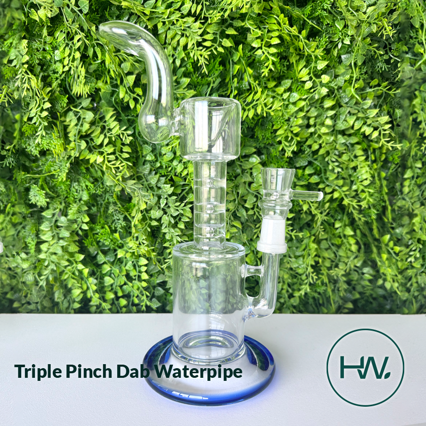 Triple Pinch Dab Glass Waterpipe
- Herbware, Victoria Australia
