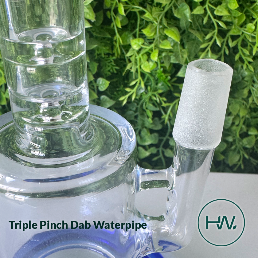 Triple Pinch Dab Glass Waterpipe
- Herbware, Victoria Australia