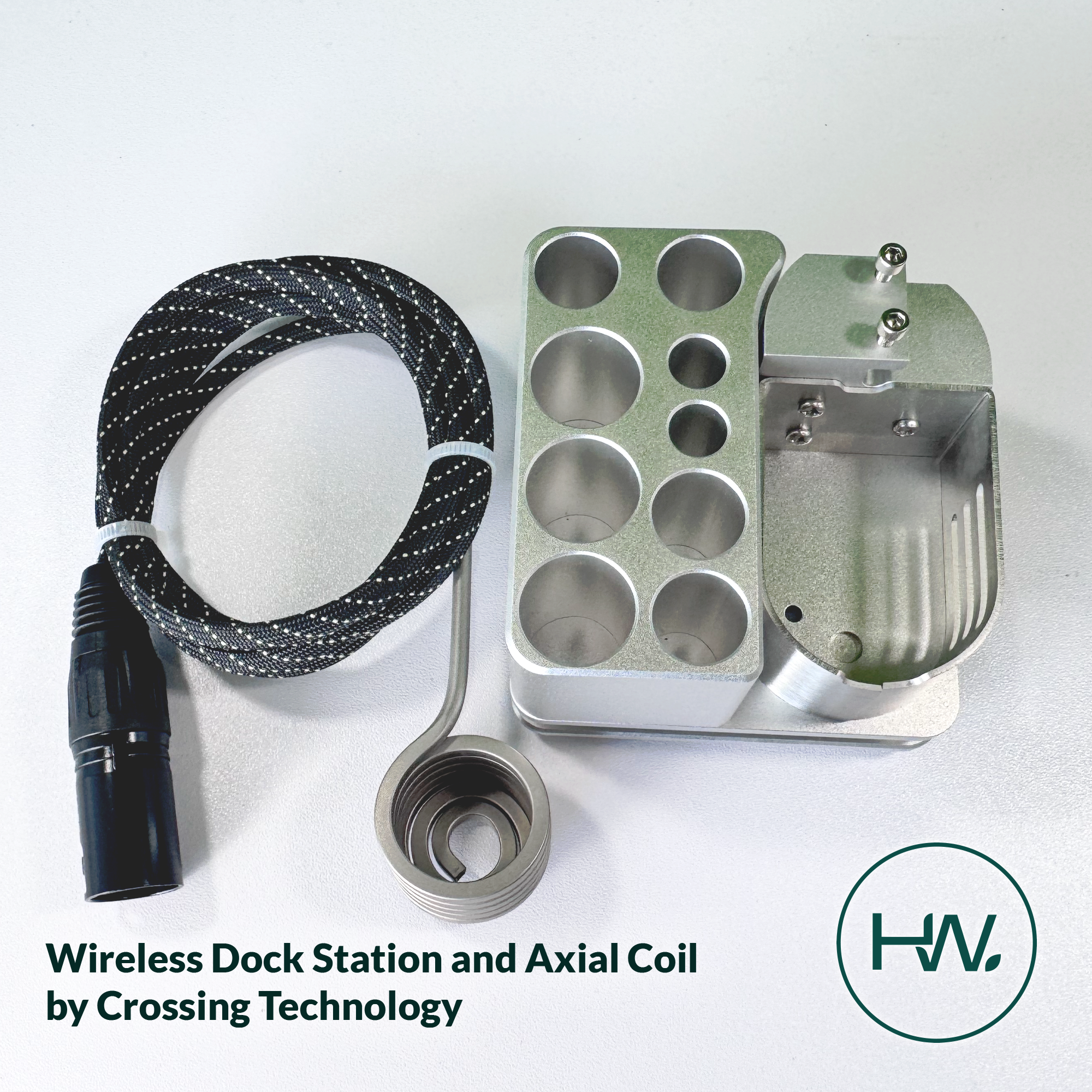 Wireless Dock Station and Axial Coil by Crossing Technology - Herbware, Melbourne Australia