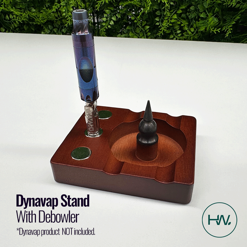 Dynavap Wooden Debowler Stand - 3 Magnet - [Herbware, Melbourne Australia]