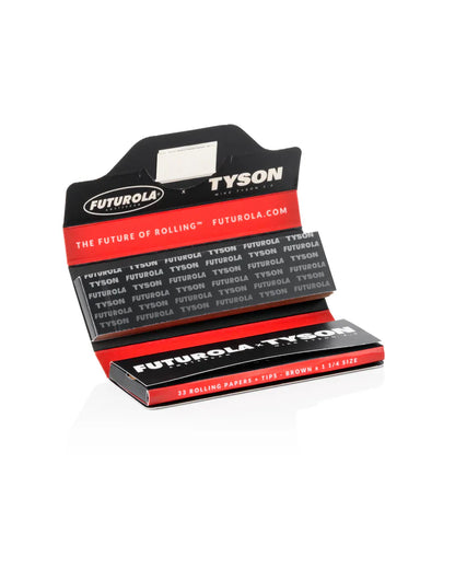 Futurola X Tyson Rolling Papers + Tips - 1 1/4 Size - [Herbware, Melbourne Australia]