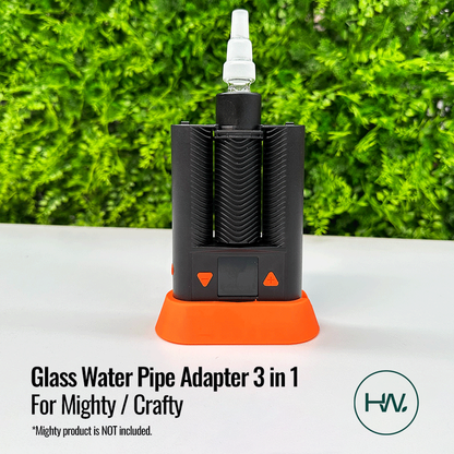 Mighty / Crafty Glass Water Pipe Adapter 3 in 1 - Hard Plastic Ring - [Herbware, Melbourne Australia]