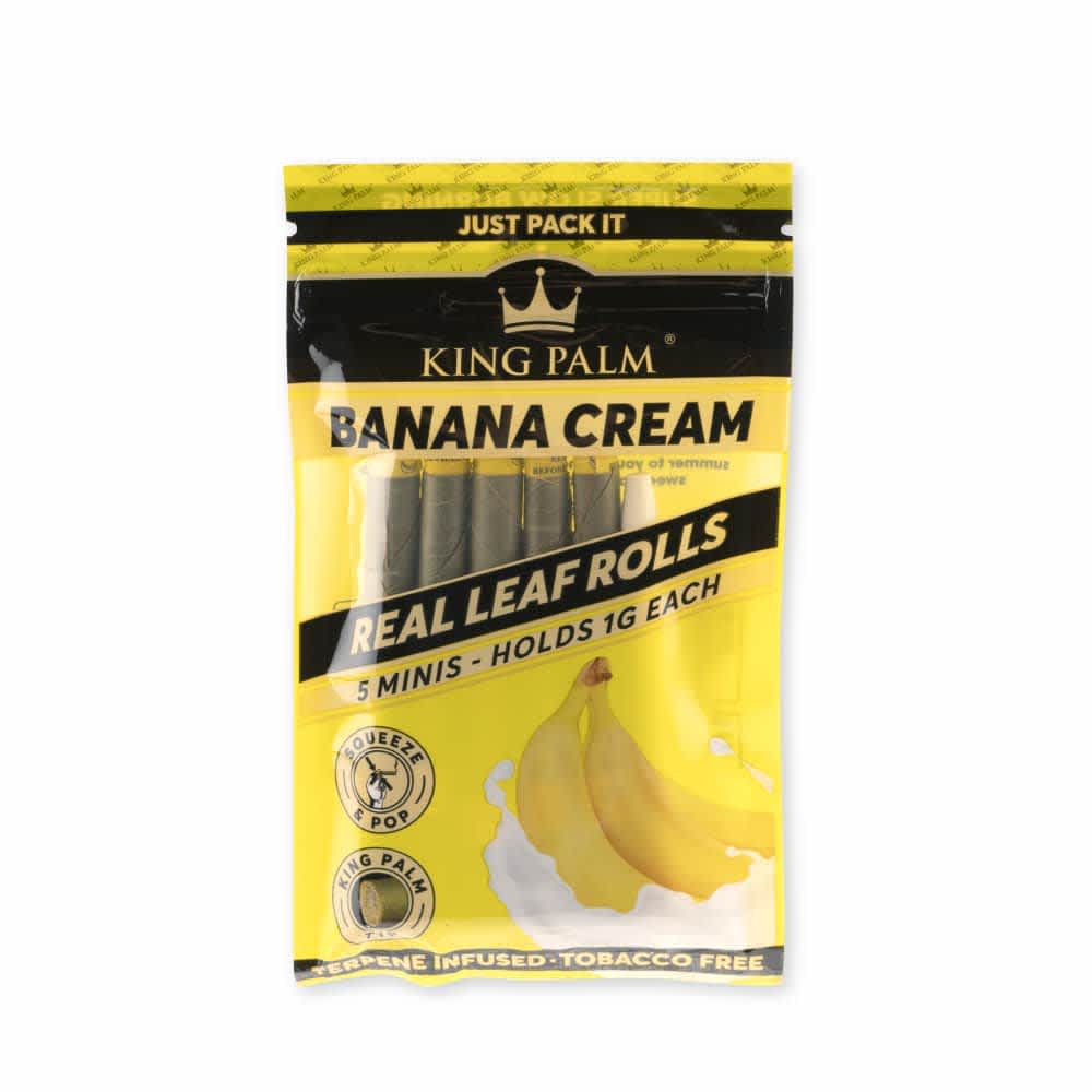 King Palm Banana Cream Mini Rolls 5 Pack - [Herbware, Melbourne Australia]