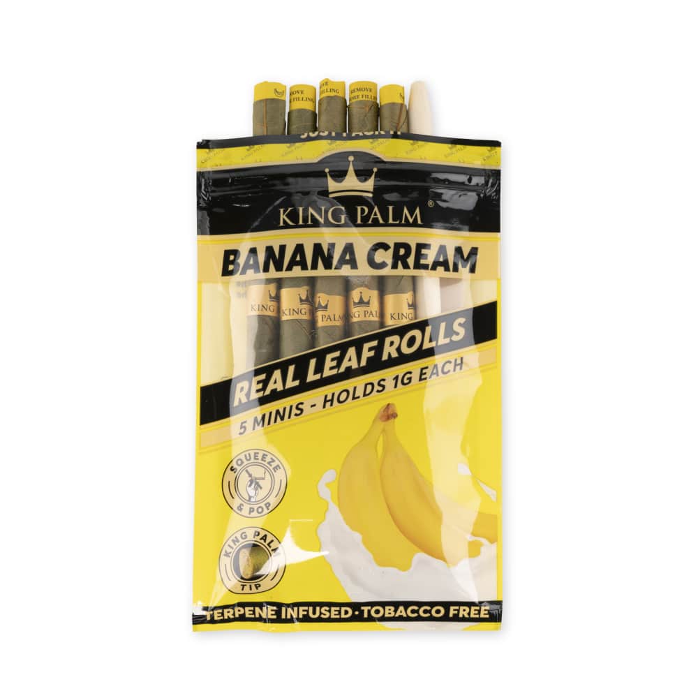 King Palm Banana Cream Mini Rolls 5 Pack - [Herbware, Melbourne Australia]