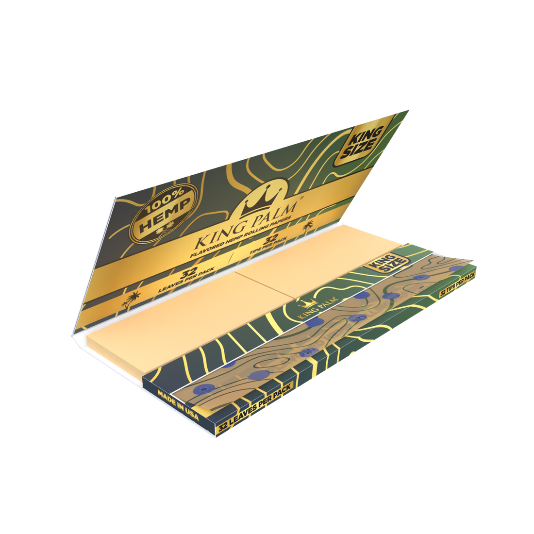 King Palm Blueberry King Size Hemp Rolling Papers - [Herbware, Melbourne Australia]