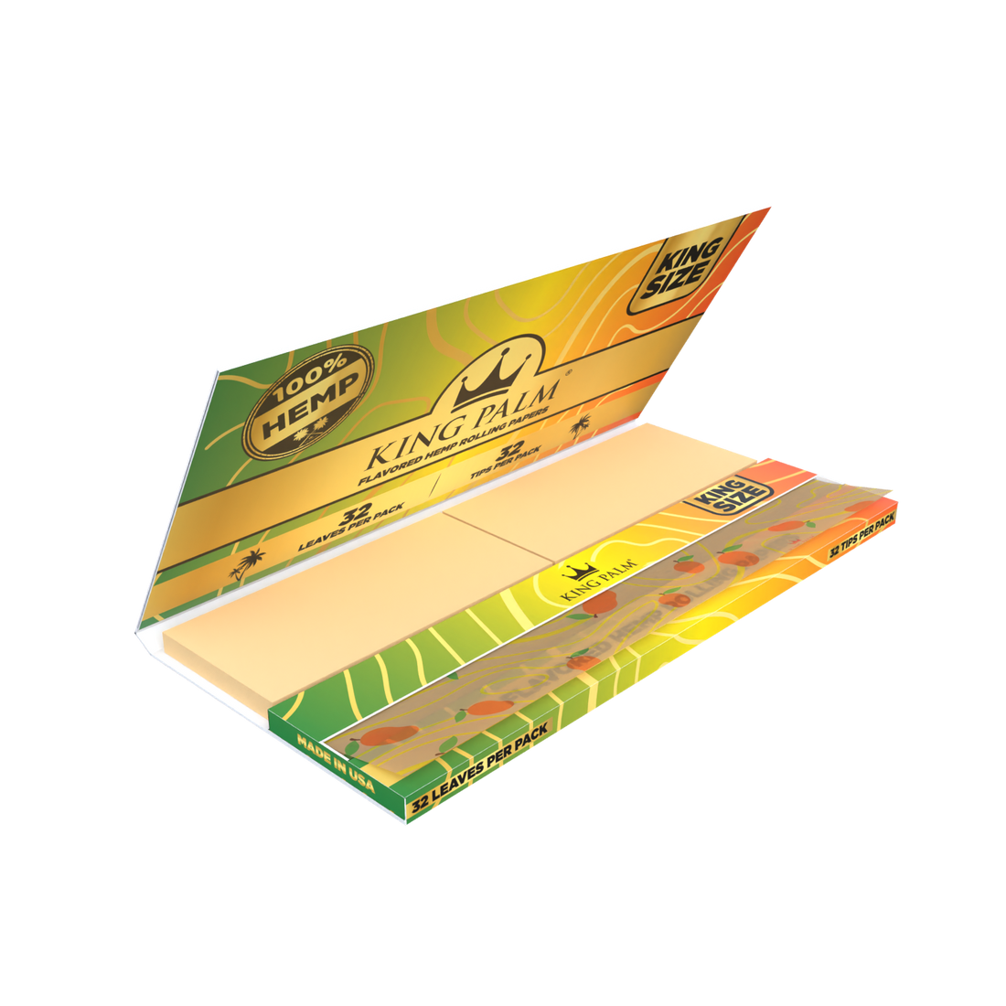 King Palm Mango King Size Hemp Rolling Papers - [Herbware, Melbourne Australia]