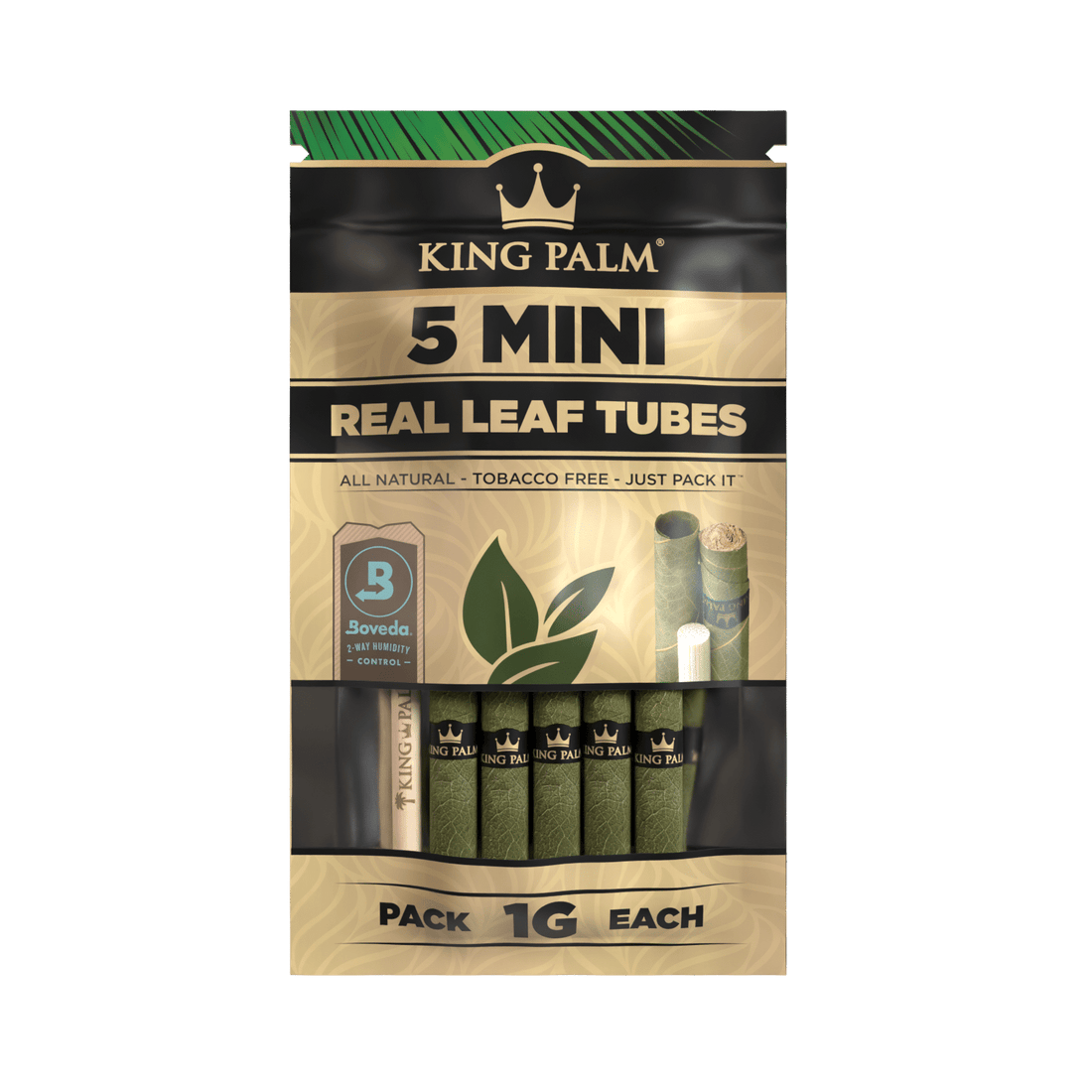 King Palm Natural Mini Sized Rolls 5 Pack - [Herbware, Melbourne Australia]