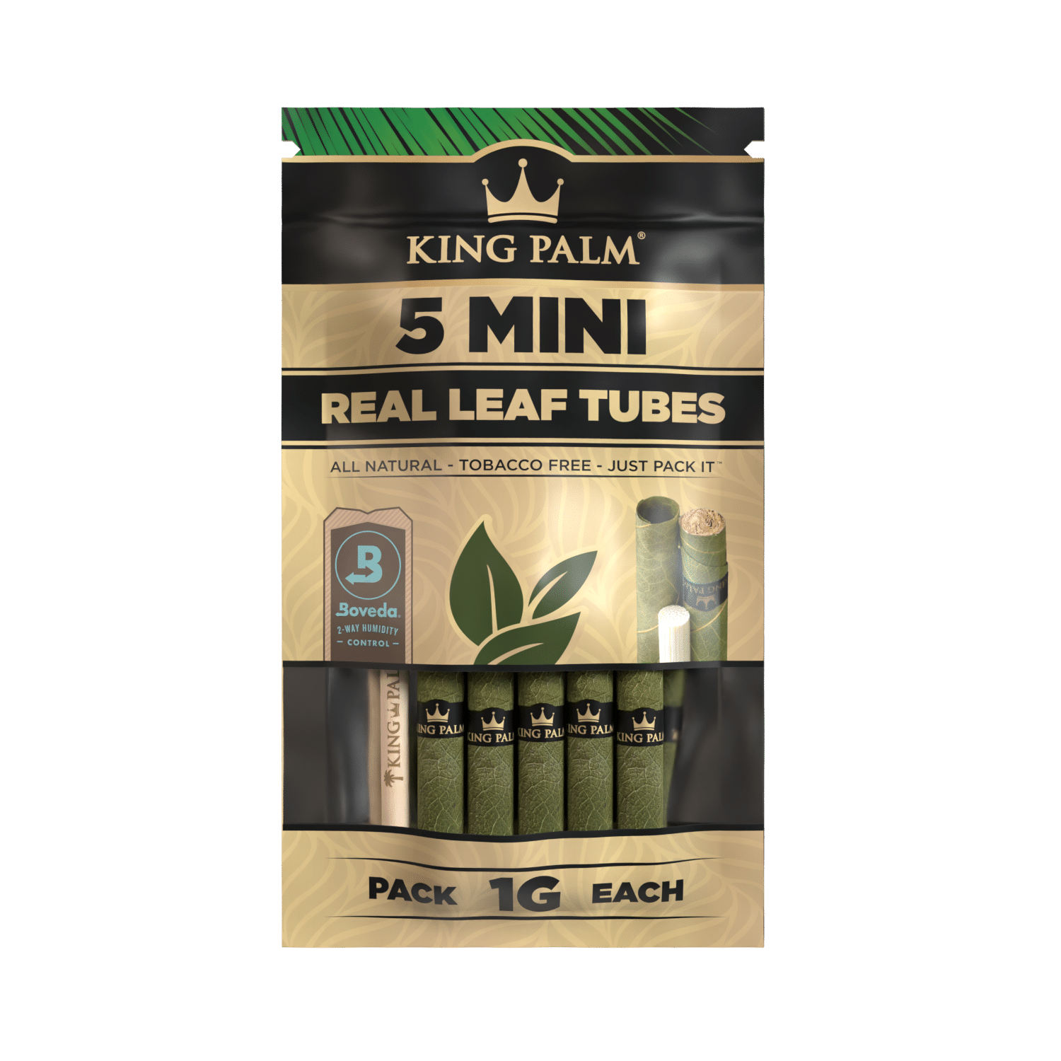 King Palm Natural Mini Sized Rolls 5 Pack - [Herbware, Melbourne Australia]