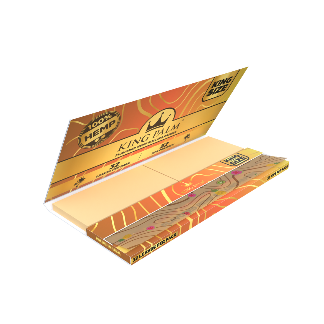 King Palm Tropical Fruits King Size Hemp Rolling Papers - [Herbware, Melbourne Australia]