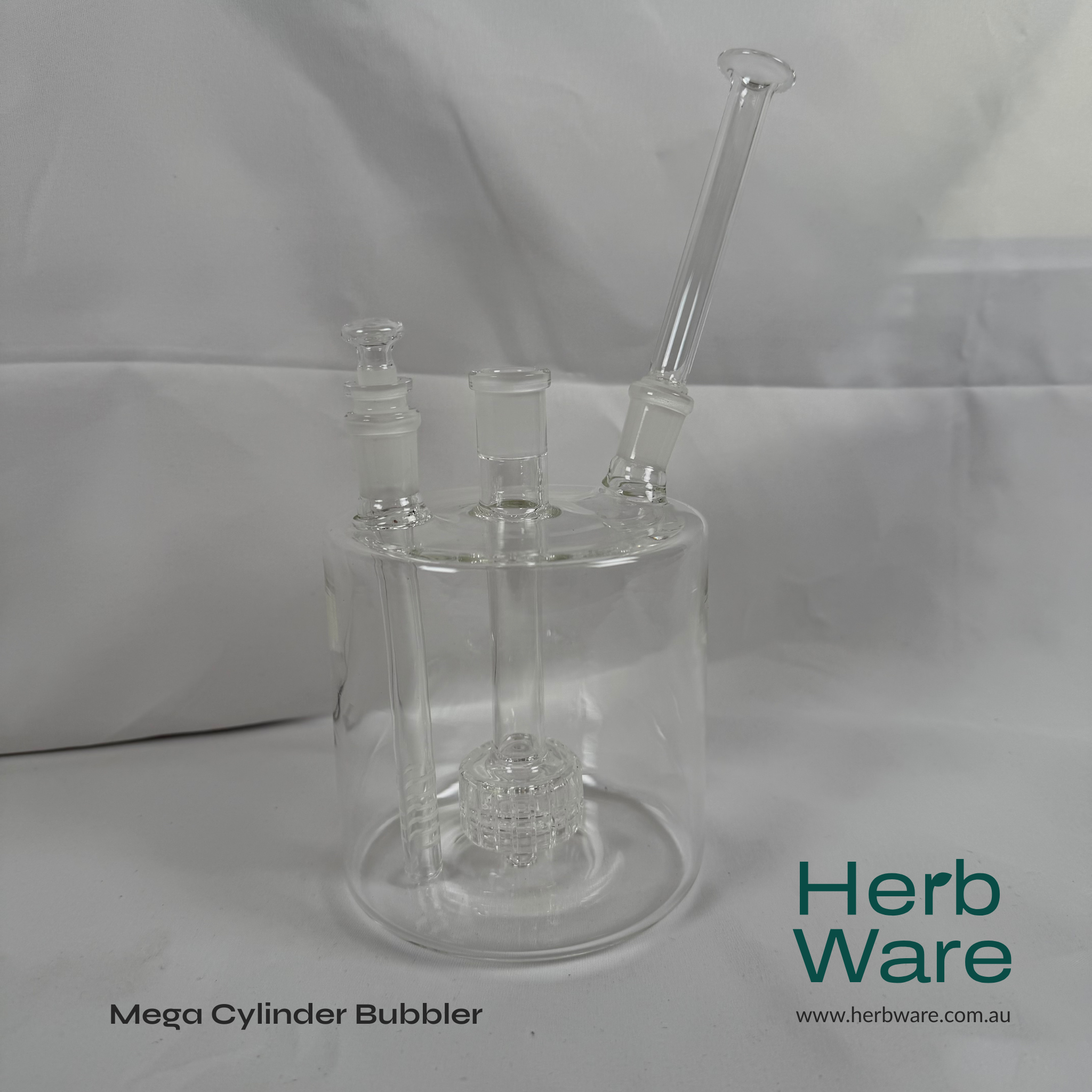 Mega Cylinder Bubbler - Herbware, Melbourne Australia