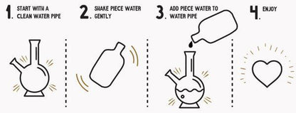 Piece Water Pipe Cleaning Solution - [Herbware, Melbourne Australia]