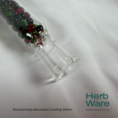 Rocketship Beaded Cooling Stem - Herbware, Melbourne Australia