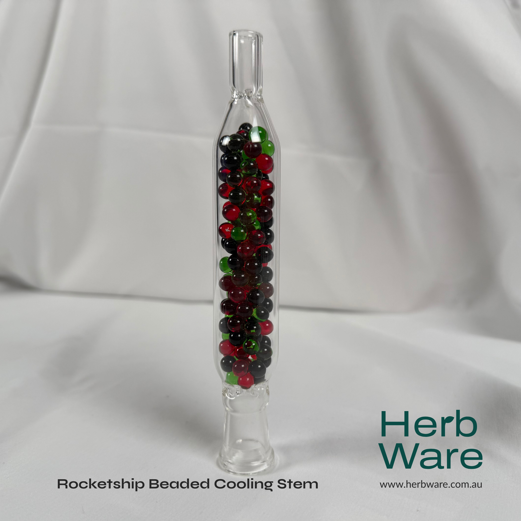 Rocketship Beaded Cooling Stem - Herbware, Melbourne Australia