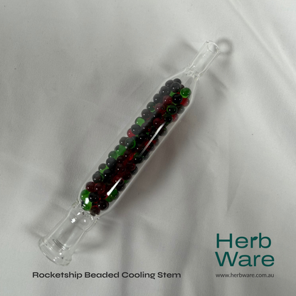 Rocketship Beaded Cooling Stem - Herbware, Melbourne Australia
