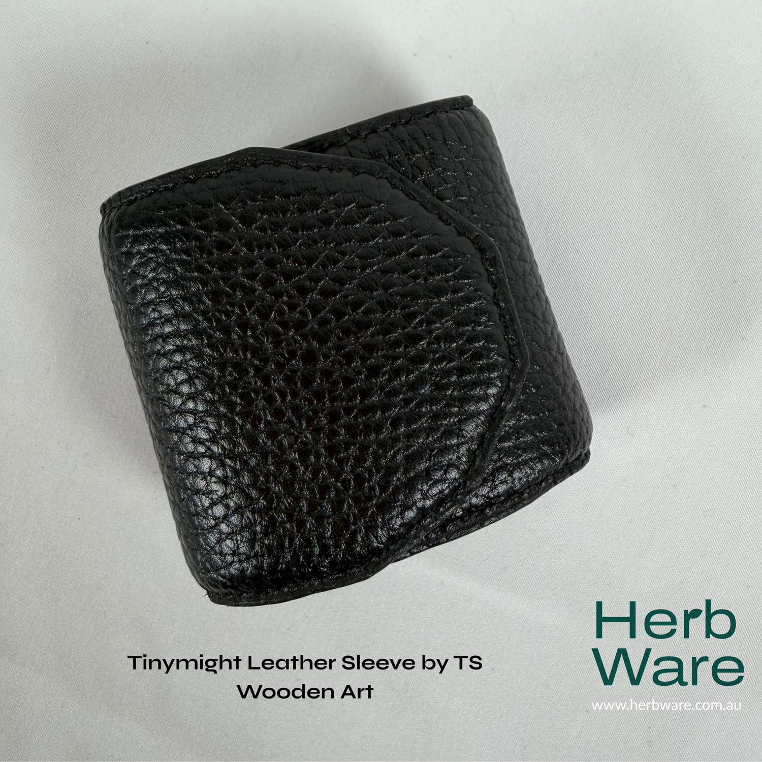 Tinymight Leather Sleeve by TS Wooden Art - Herbware, Melbourne Australia