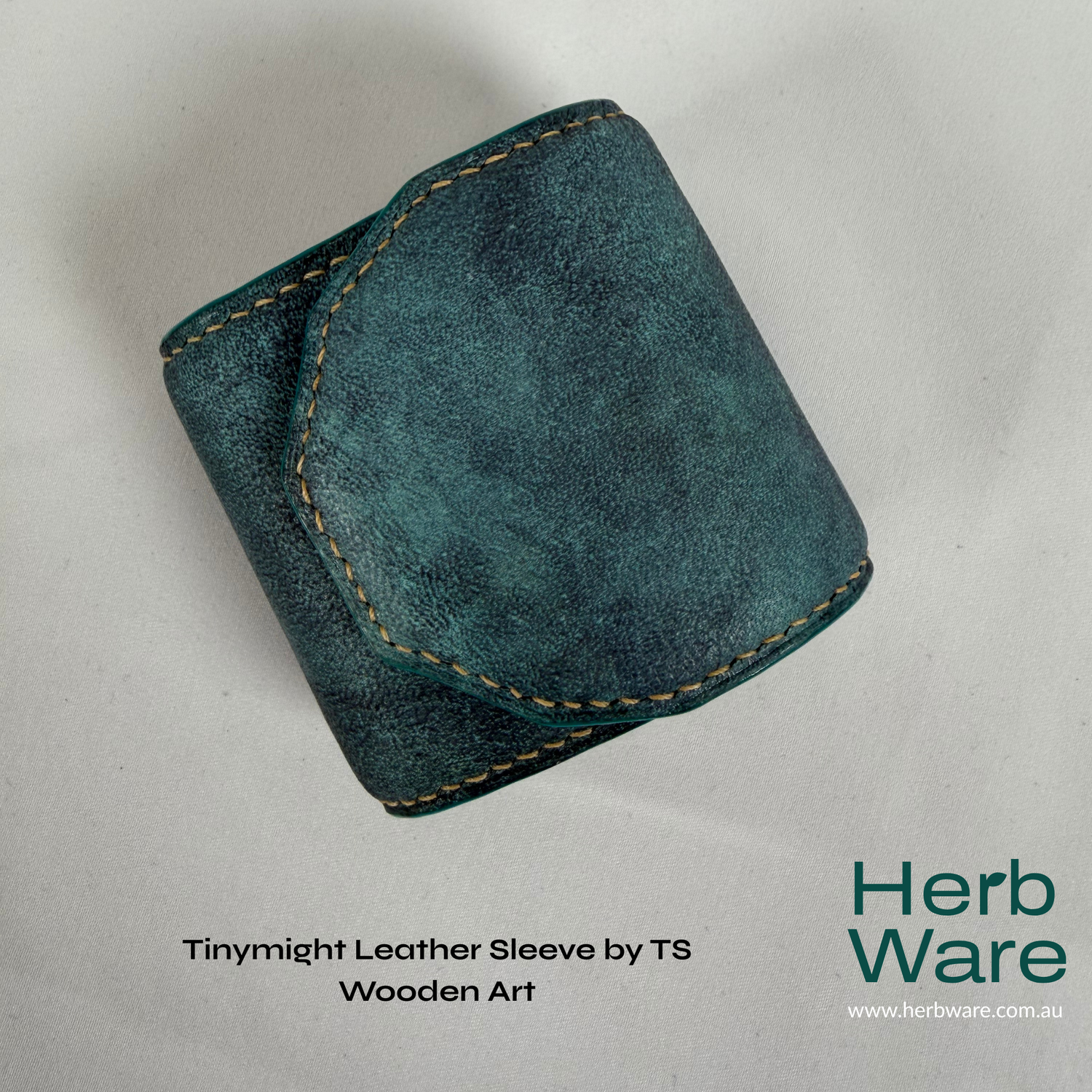 Tinymight Leather Sleeve by TS Wooden Art - Herbware, Melbourne Australia