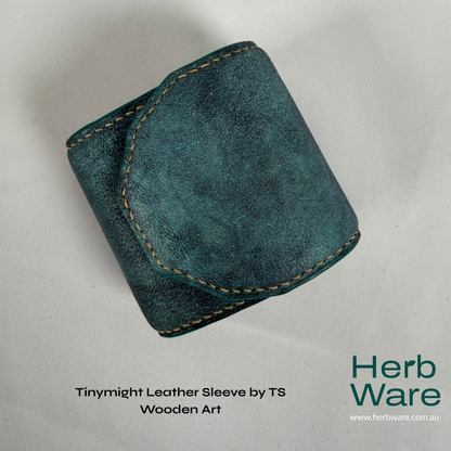 Tinymight Leather Sleeve by TS Wooden Art - Herbware, Melbourne Australia