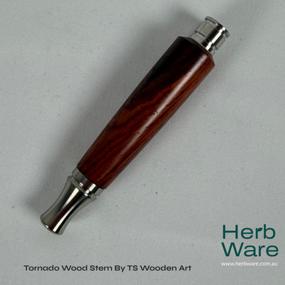 Tornado Wood Stem By TS Wooden Art - Herbware, Melbourne Australia