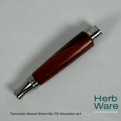 Tornado Wood Stem By TS Wooden Art - Herbware, Melbourne Australia