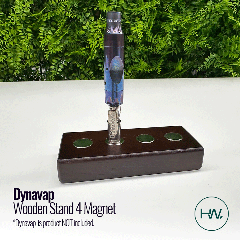 Dynavap Wooden Stand - 4 Magnet - [Herbware, Melbourne Australia]